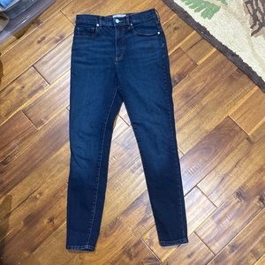 Everlane. Size 29 High Rise Skinny Jean. Dark wash.